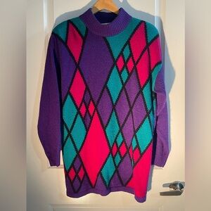 Vintage 90s Jeremy Scott Abstract Designed Pattern 
Size L